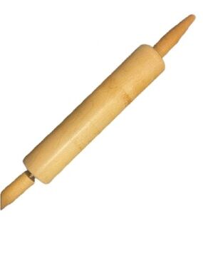 Vintage Style Natural Wood Rolling Pin - Light Brown